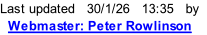 Last updated   30/1/26   13:38   by   Webmaster: Peter Rowlinson