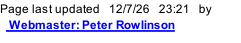 Page last updated   12/7/26   23:24   by    Webmaster: Peter Rowlinson