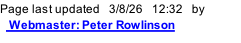 Page last updated   3/8/26   12:34   by    Webmaster: Peter Rowlinson