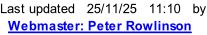 Last updated   25/11/25   11:28   by   Webmaster: Peter Rowlinson