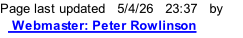 Page last updated   5/4/26   23:37   by    Webmaster: Peter Rowlinson