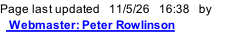 Page last updated   11/5/26   16:41   by    Webmaster: Peter Rowlinson