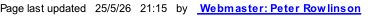 Page last updated   25/5/26   21:19   by    Webmaster: Peter Rowlinson