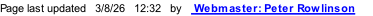 Page last updated   3/8/26   12:34   by    Webmaster: Peter Rowlinson