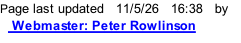 Page last updated   11/5/26   16:40   by    Webmaster: Peter Rowlinson