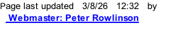 Page last updated   3/8/26   12:33   by    Webmaster: Peter Rowlinson