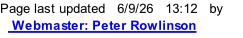 Page last updated   6/9/26   13:20   by    Webmaster: Peter Rowlinson