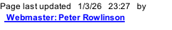 Page last updated   1/3/26   23:32   by    Webmaster: Peter Rowlinson