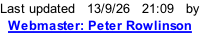 Last updated   13/9/26   22:39   by   Webmaster: Peter Rowlinson