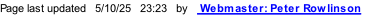 Page last updated   5/10/25   23:26   by    Webmaster: Peter Rowlinson