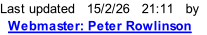 Last updated   15/2/26   21:11   by   Webmaster: Peter Rowlinson