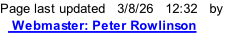 Page last updated   3/8/26   12:32   by    Webmaster: Peter Rowlinson