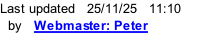 Last updated   25/11/25   11:28   by   Webmaster: Peter Rowlinson