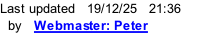 Last updated   19/12/25   21:37   by   Webmaster: Peter Rowlinson