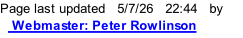 Page last updated   5/7/26   22:47   by    Webmaster: Peter Rowlinson