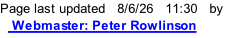 Page last updated   8/6/26   11:45   by    Webmaster: Peter Rowlinson
