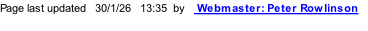 Page last updated   30/1/26   13:38  by    Webmaster: Peter Rowlinson
